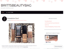 Tablet Screenshot of brittsbeautybag.com